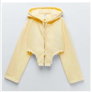 Zara Asymmetric Hem Sweatshirt & Bralette Matching set